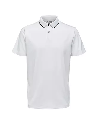 SELECTED | Polo SLHLEROY COOLMAX | weiss